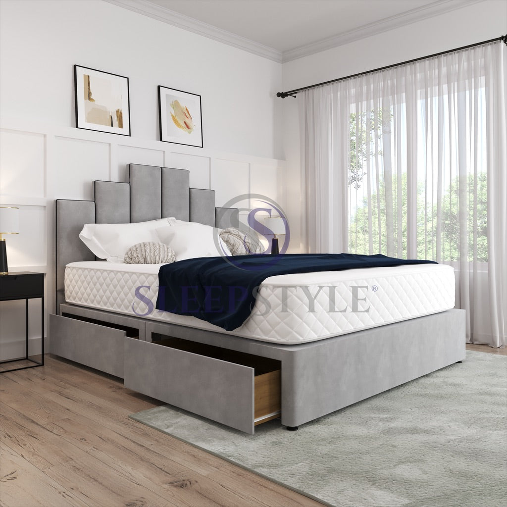 Tower Art Deco Divan Bed