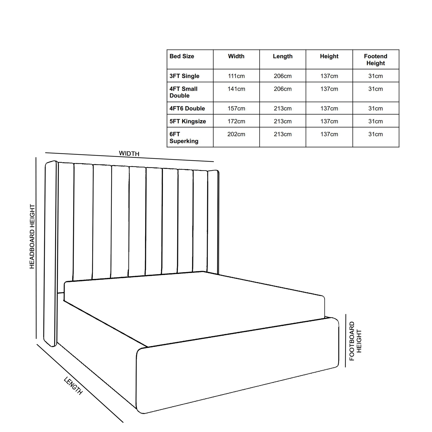 Shelton Winged Upholstered Bed Frame