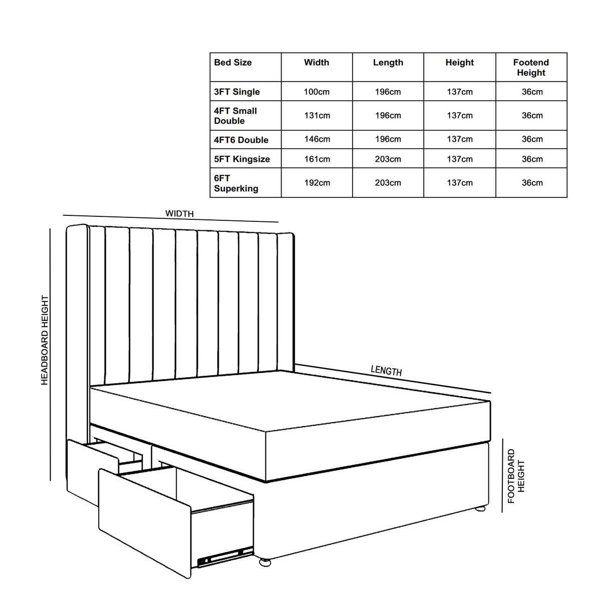 Shelton Winged Divan Bed