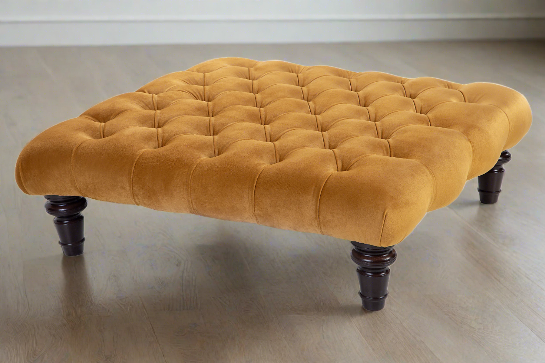 Chesterfield Upholstered Footstool / Coffee Table