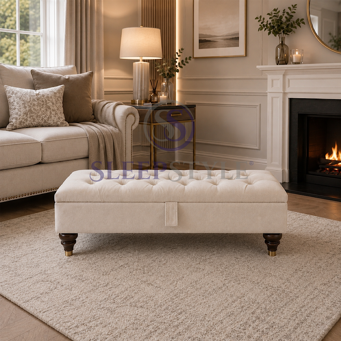 Ivy Chesterfield Foostool / Storage Box
