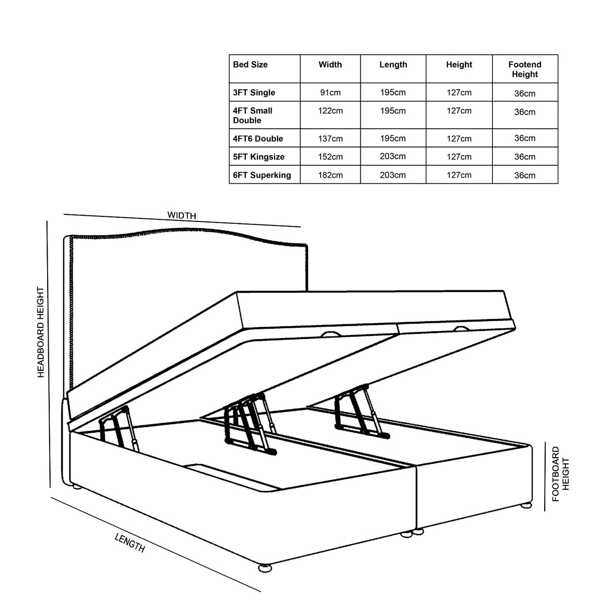 Tamsen Ottoman Divan Storage Bed