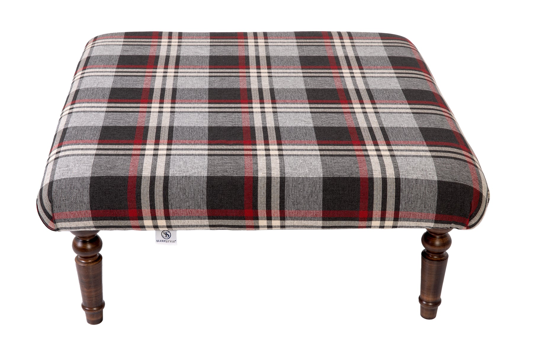 Plaid Tartan Footstool / Coffee Table
