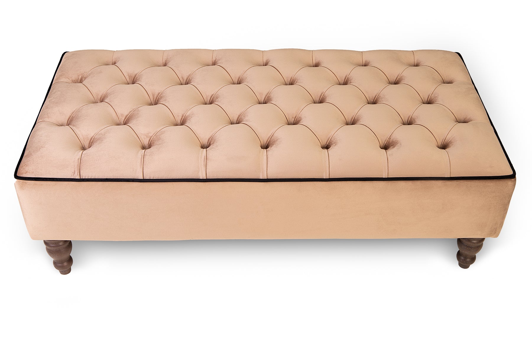 Belmont Chesterfield Upholstered Footstool / Coffee Table