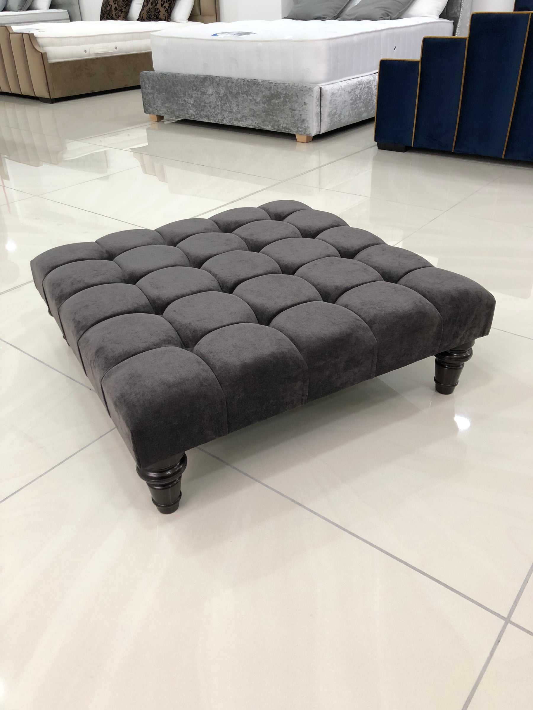 Cube Upholstered Footstool / Coffee Table