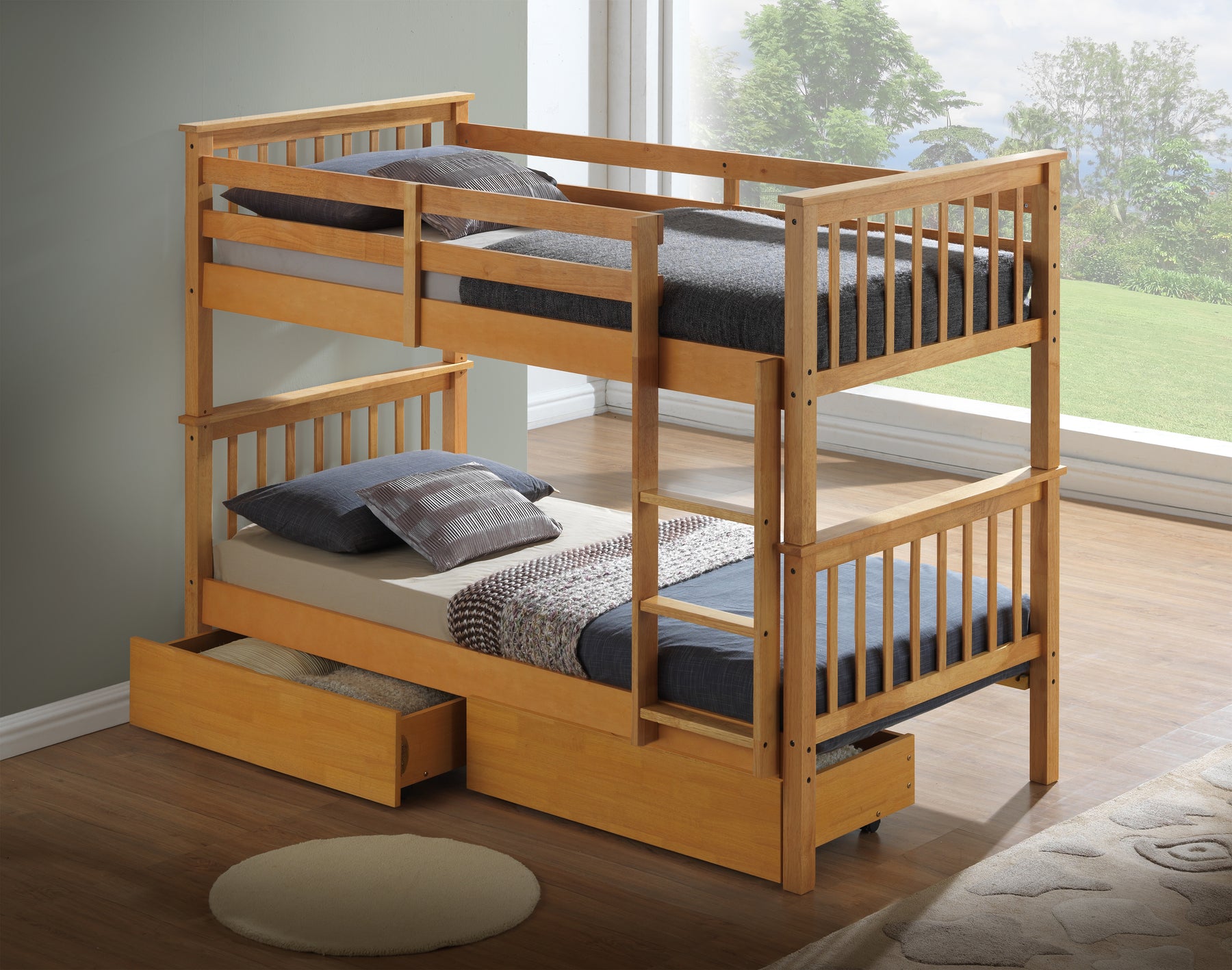 Nova Beech Bunk Bed