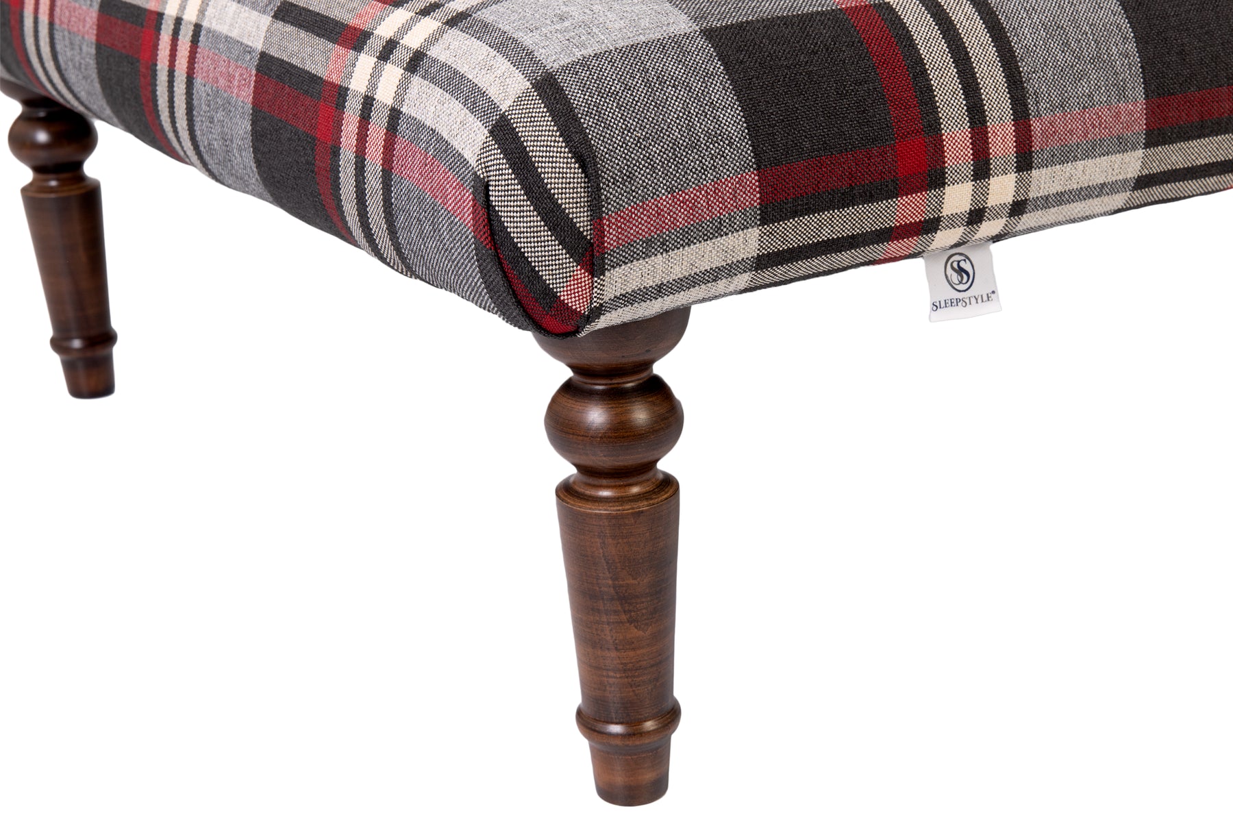 Plaid Tartan Footstool / Coffee Table