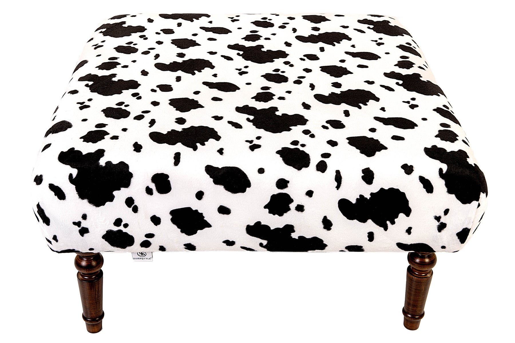Large Daisy Upholstered Footstool