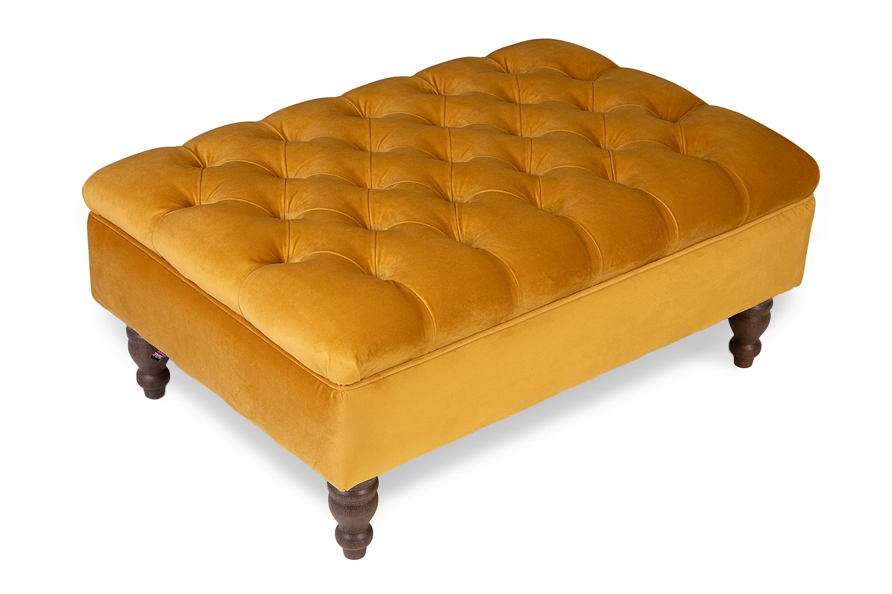 Nola Chesterfield Upholstered Footstool / Coffee Table