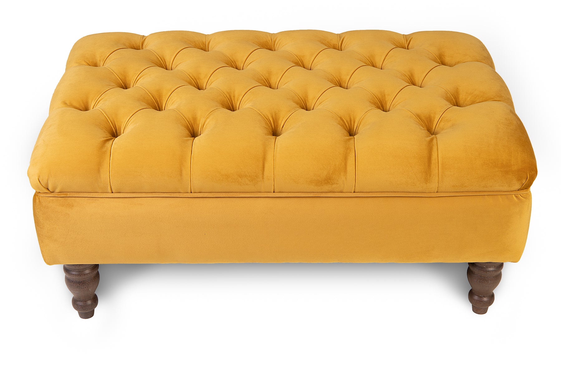 Nola Chesterfield Upholstered Footstool / Coffee Table