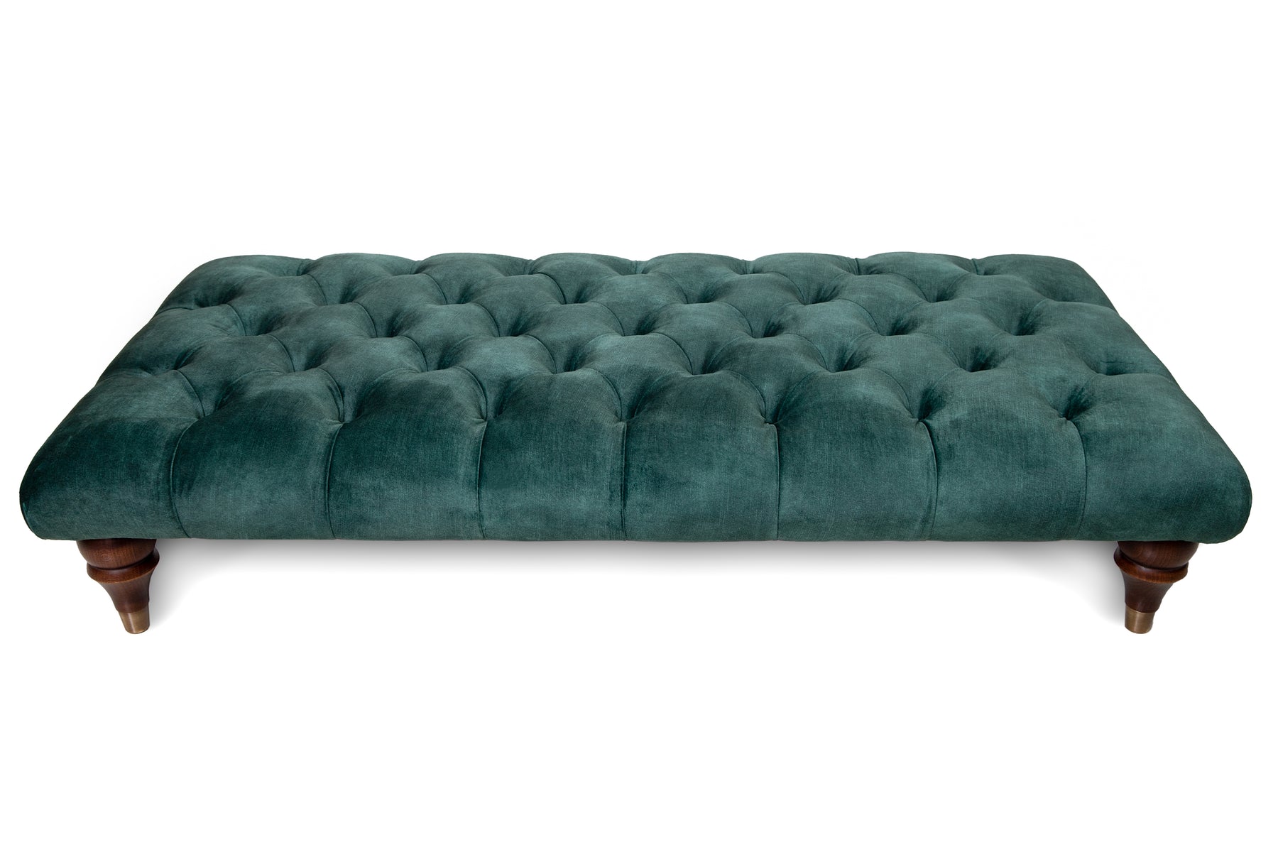 Pembroke Chesterfield Upholstered Footstool / Coffee Table