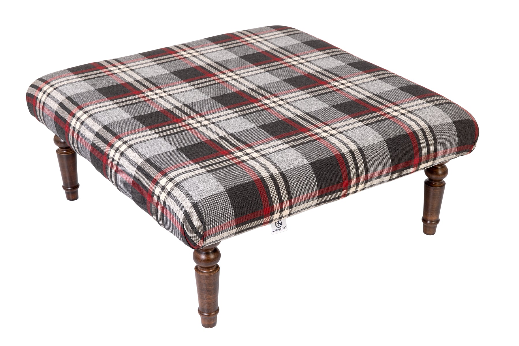 Plaid Tartan Footstool / Coffee Table