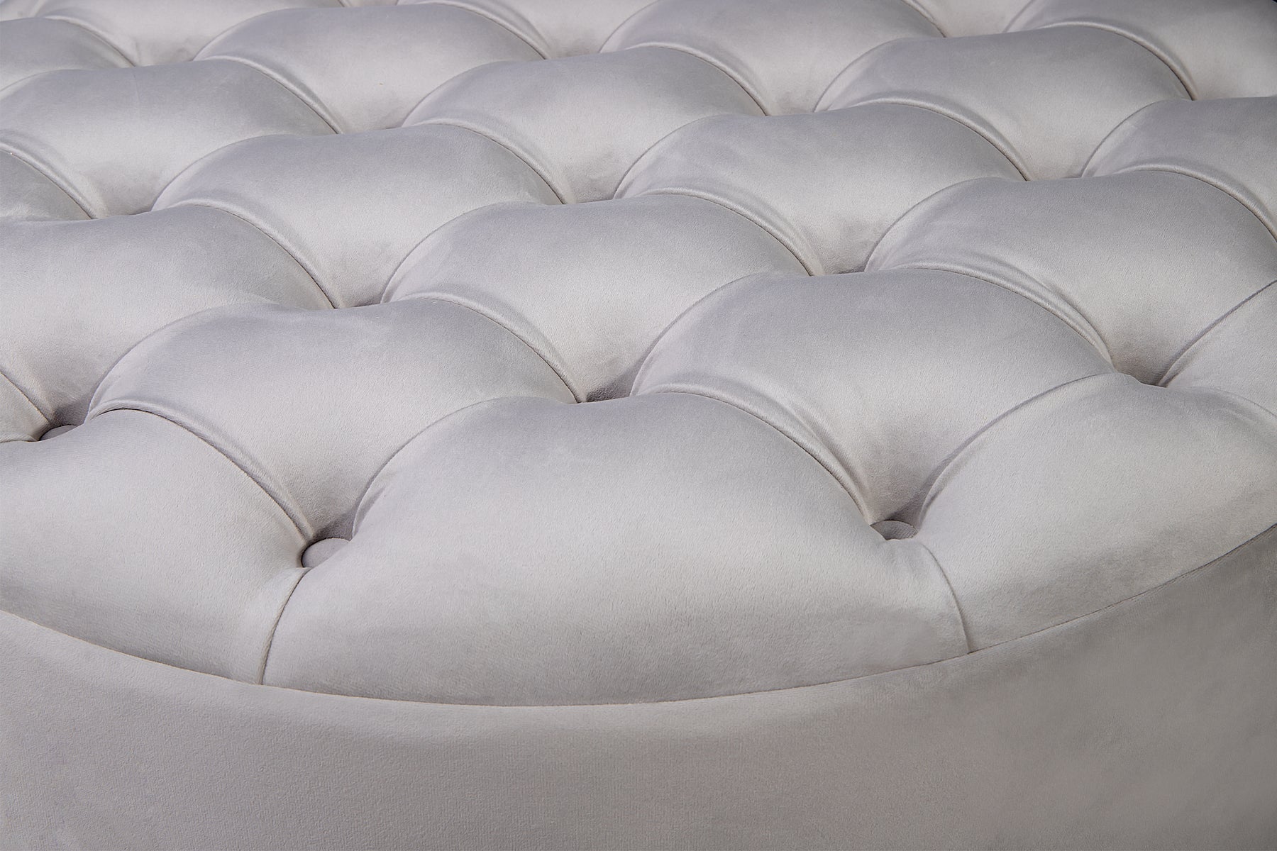 Verve Chesterfield Upholstered Pouffe / Coffee Table