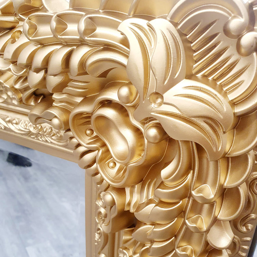 Ornate Gold Leaner Mirror