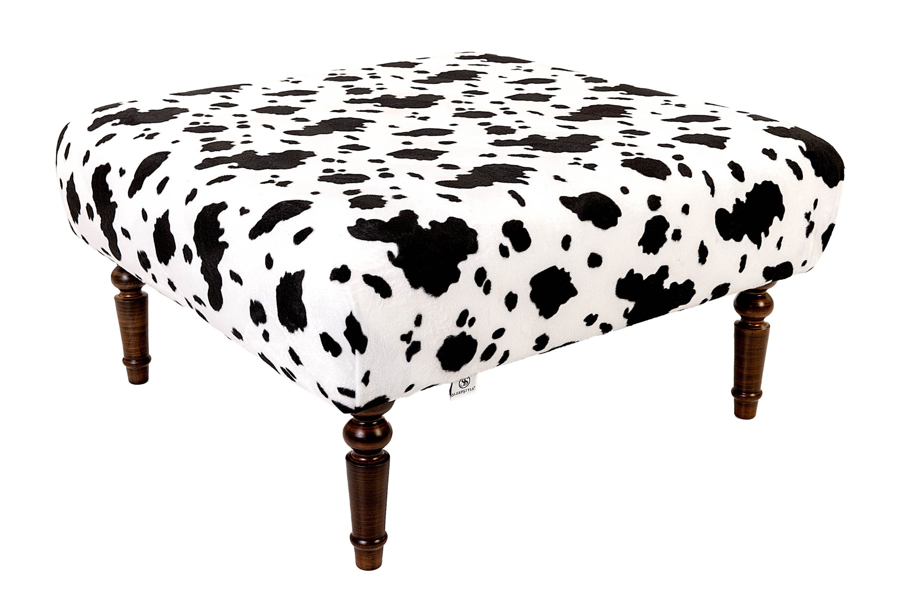 Large Daisy Upholstered Footstool