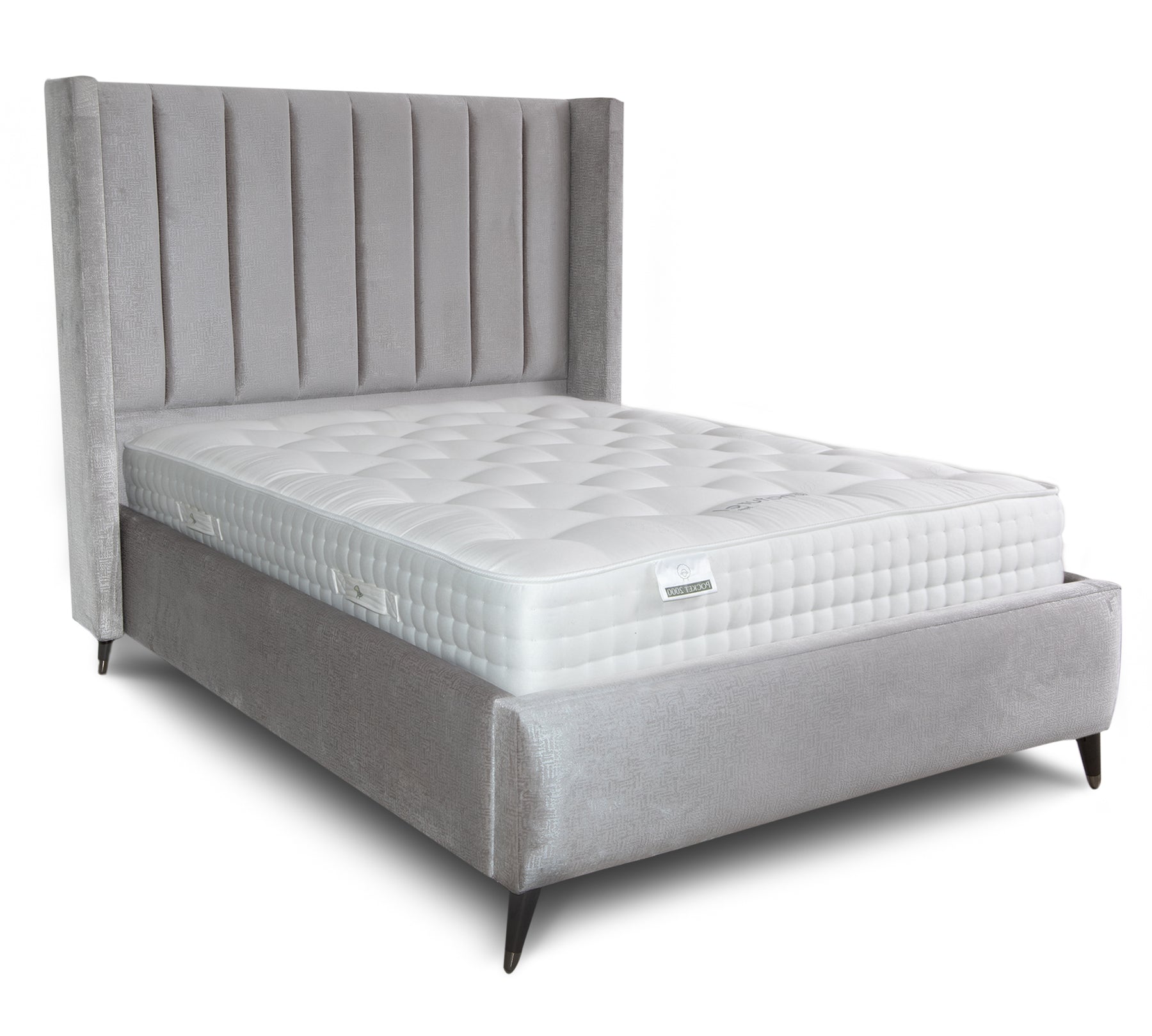 Cassini Winged Upholstered Bed Frame
