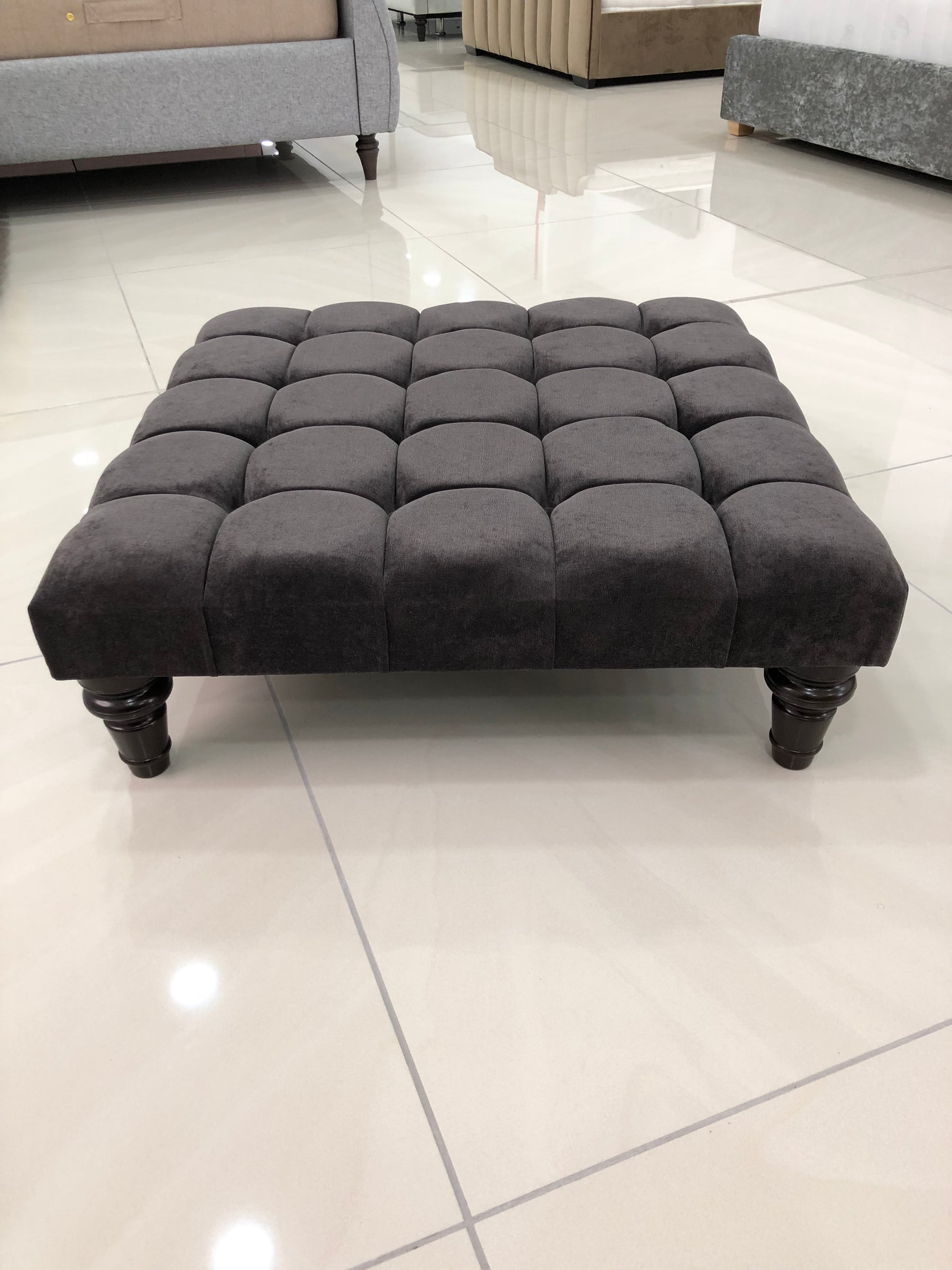 Cube Upholstered Footstool / Coffee Table
