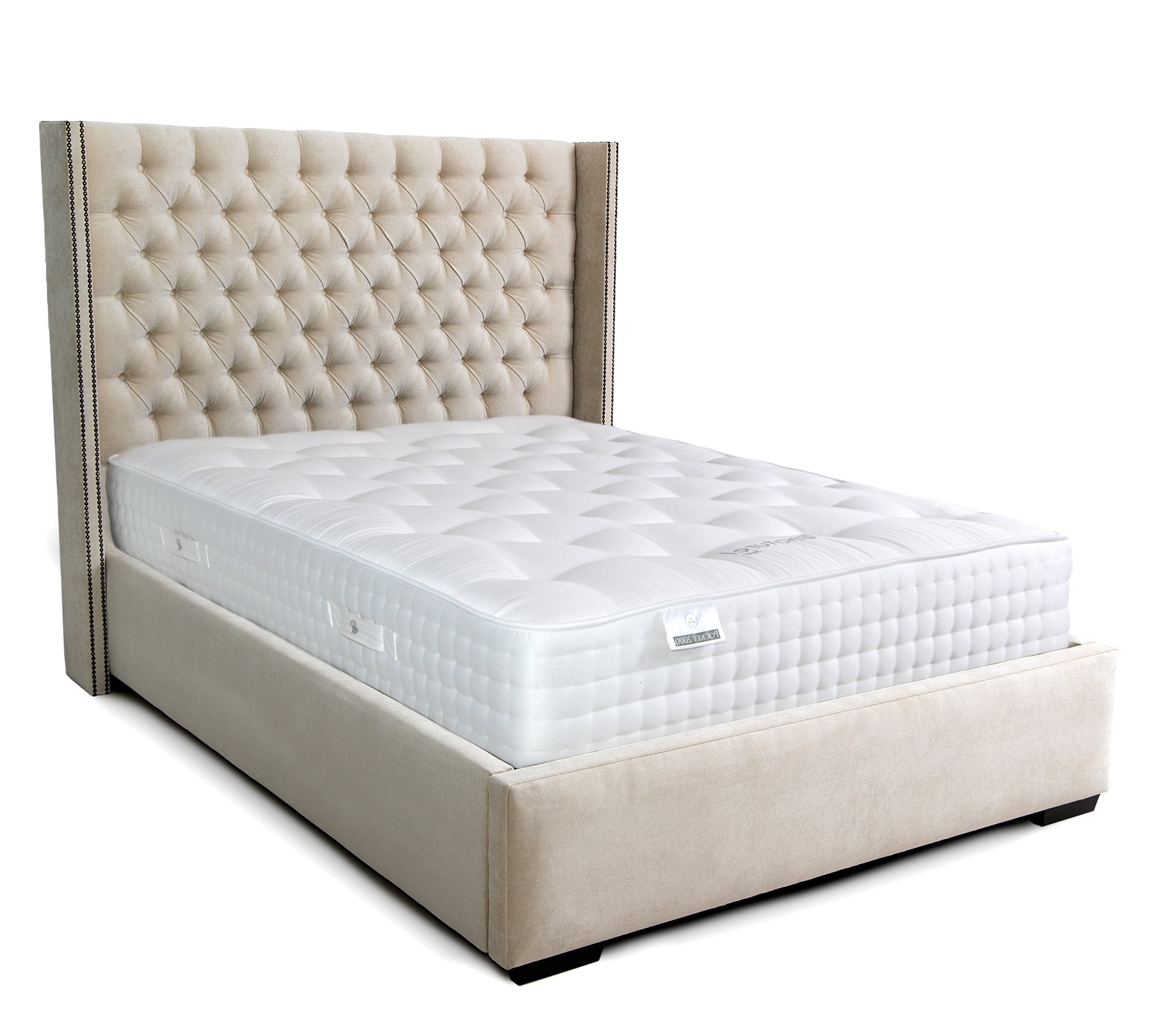Olivia Winged Chesterfield Bed Frame