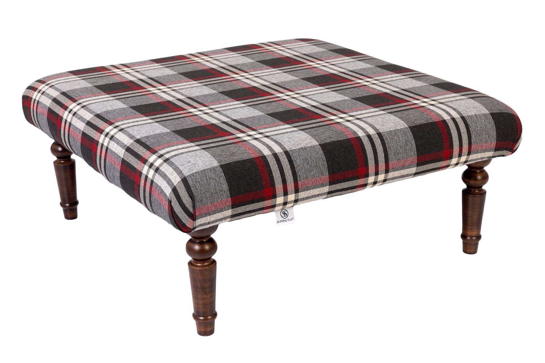 Plaid Tartan Footstool / Coffee Table