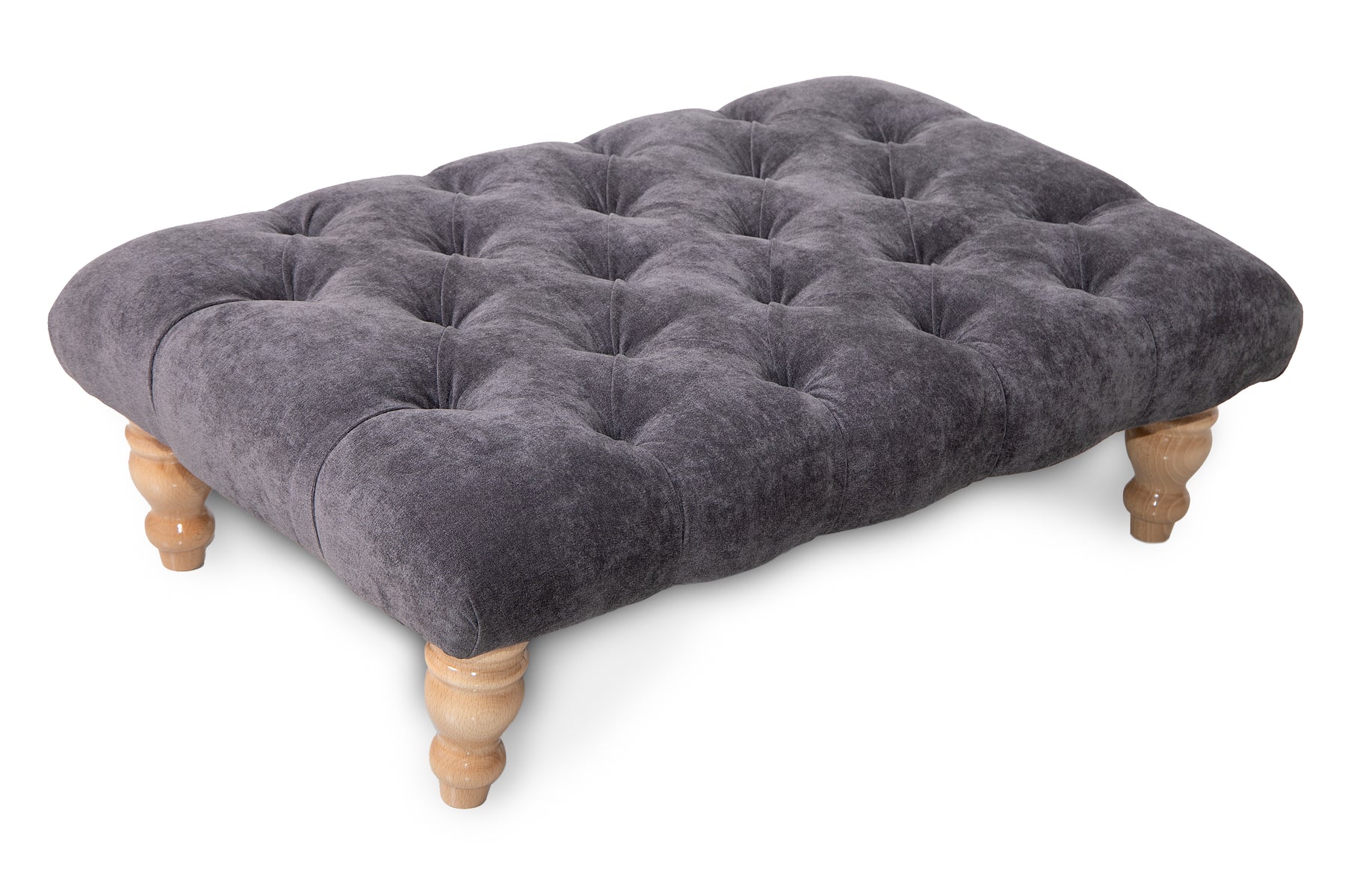 Ashford Chesterfield Upholstered Footstool / Coffee Table