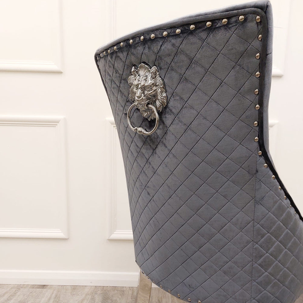 Bentley Knocker Dark Grey Shimmer Dining Chair