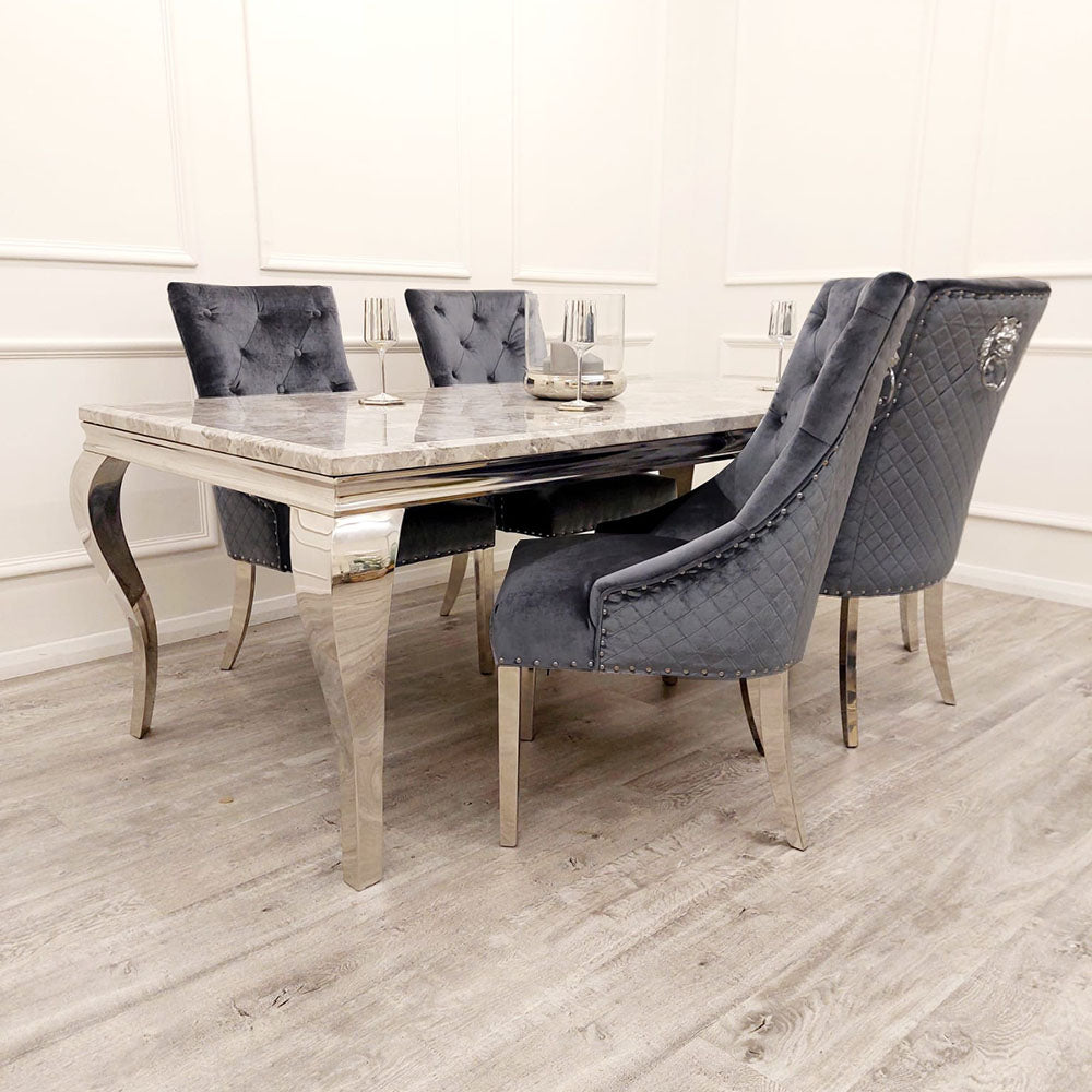 Bentley Knocker Dark Grey Shimmer Dining Chair