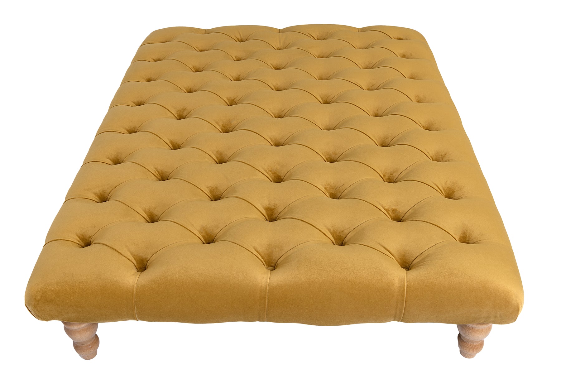 Large Chesterfield Upholstered Footstool / Coffee Table (Copy)