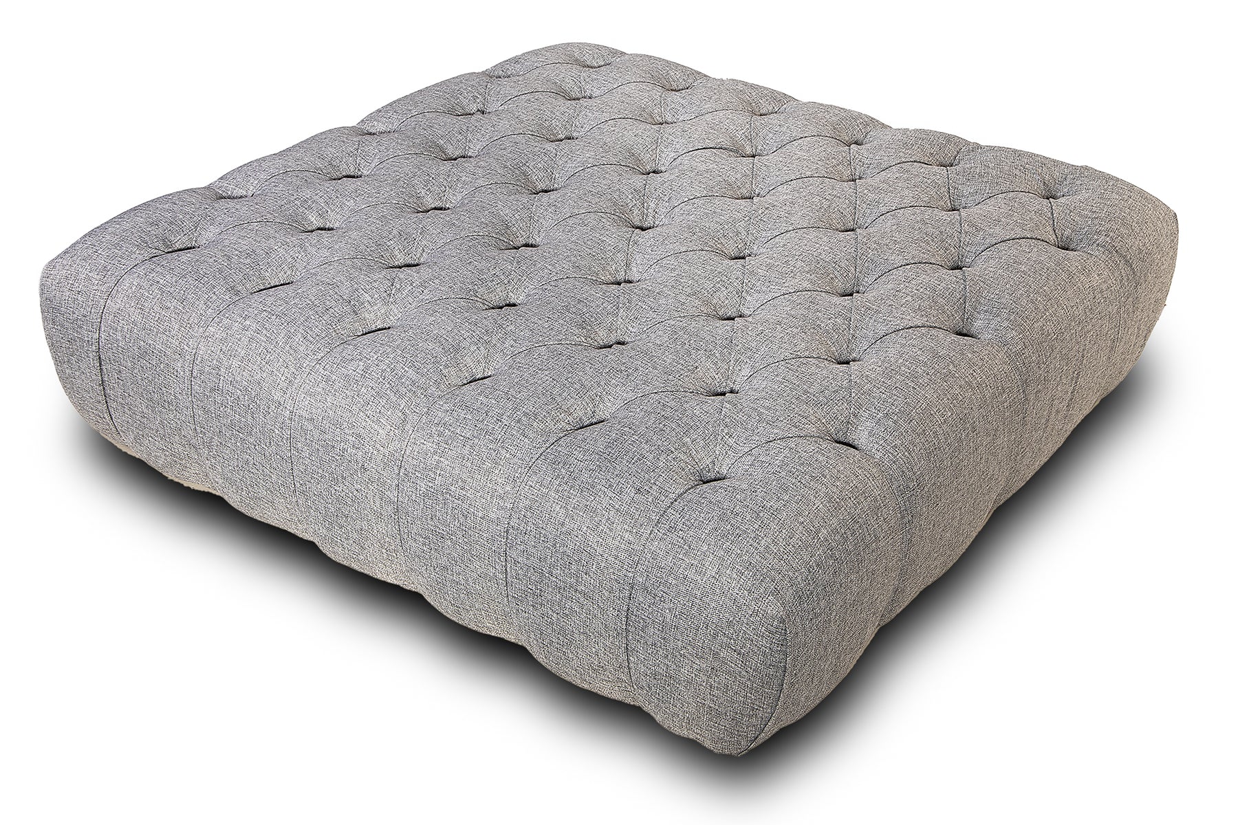 Milo Chesterfield Upholstered Pouffe / Coffee Table