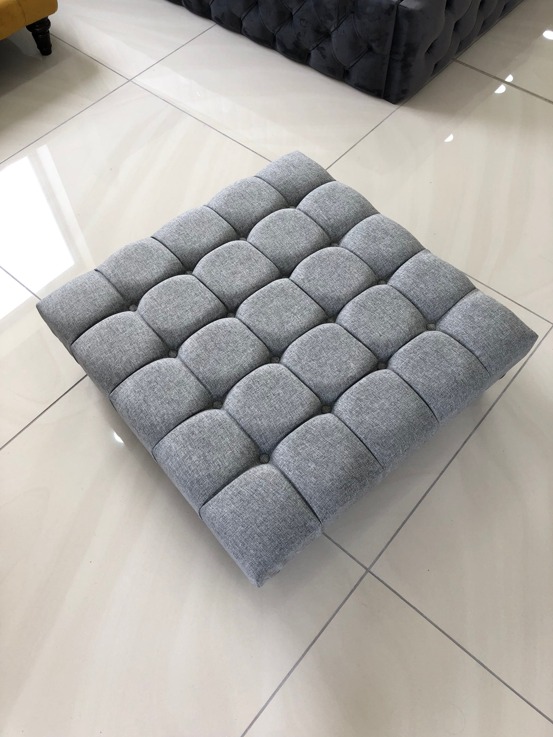 Cube Upholstered Footstool / Coffee Table