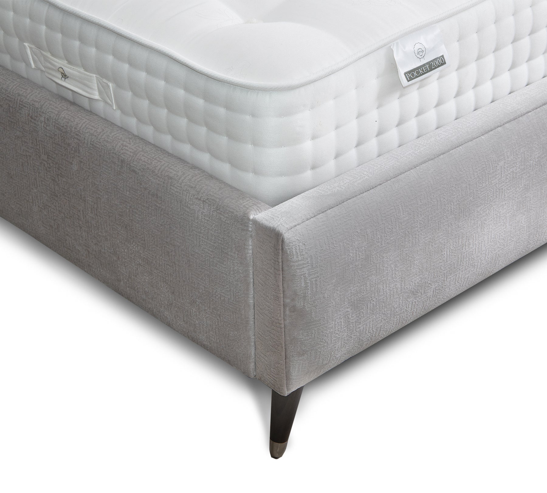 Cassini Winged Upholstered Bed Frame