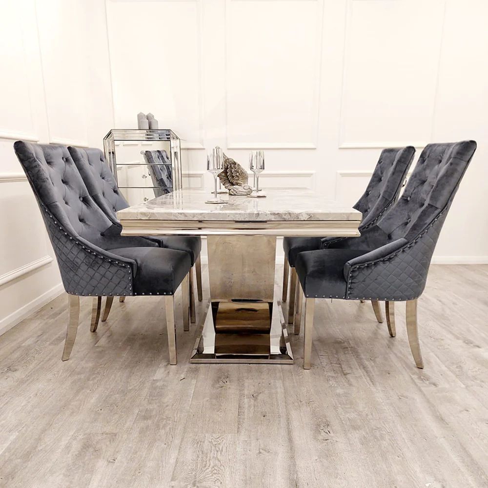Bentley Knocker Dark Grey Shimmer Dining Chair