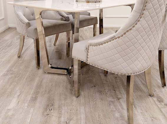 Bentley Knocker Light Grey Dining Chair