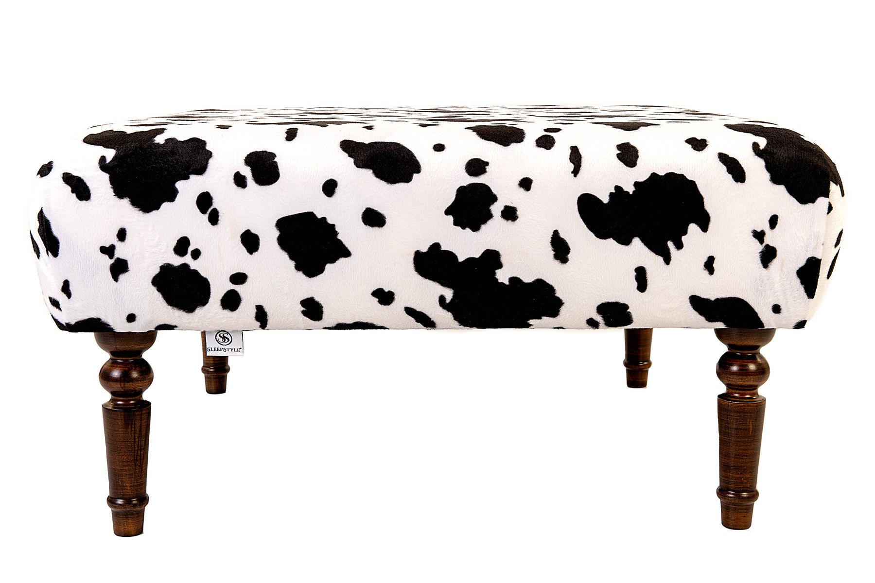 Large Daisy Upholstered Footstool