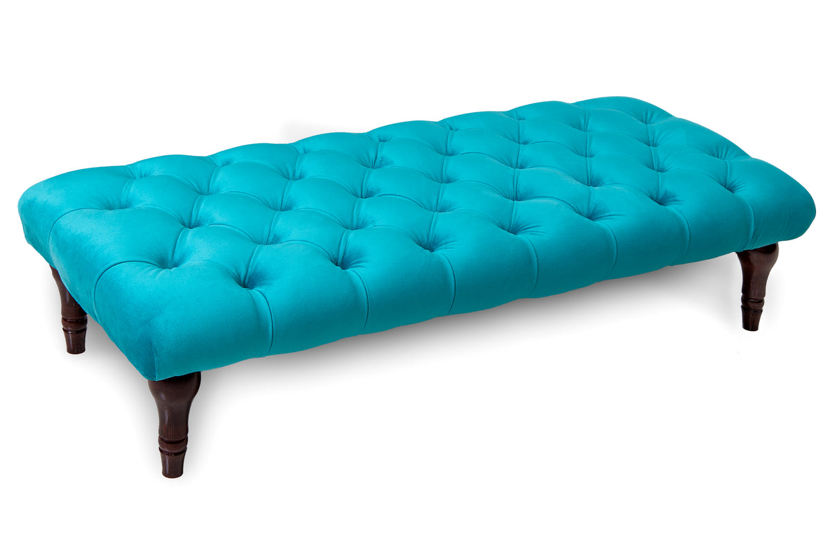 Sienna Chesterfield Upholstered Footstool / Coffee Table