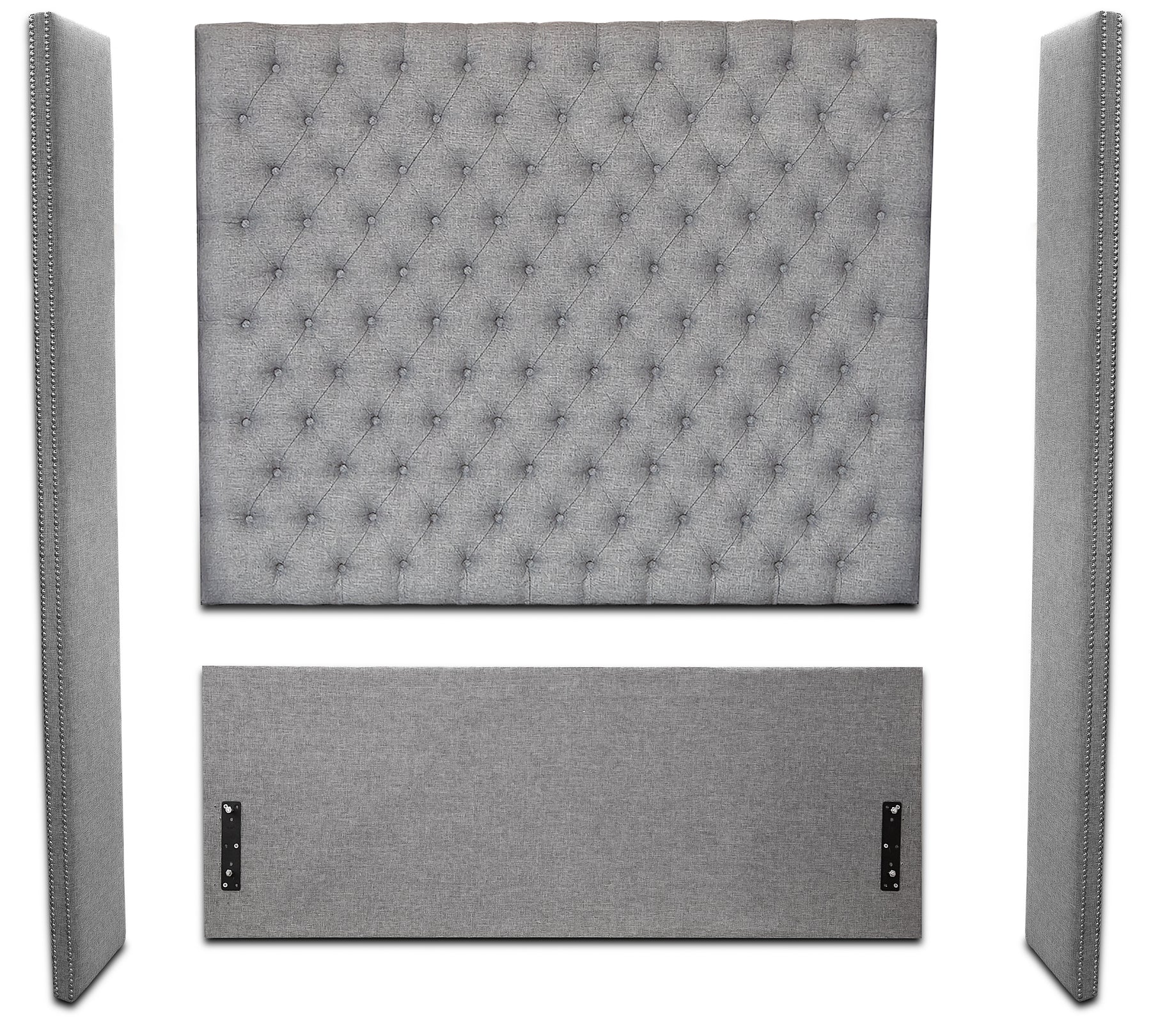 Ayla Tall Winged Chesterfield Bed Frame