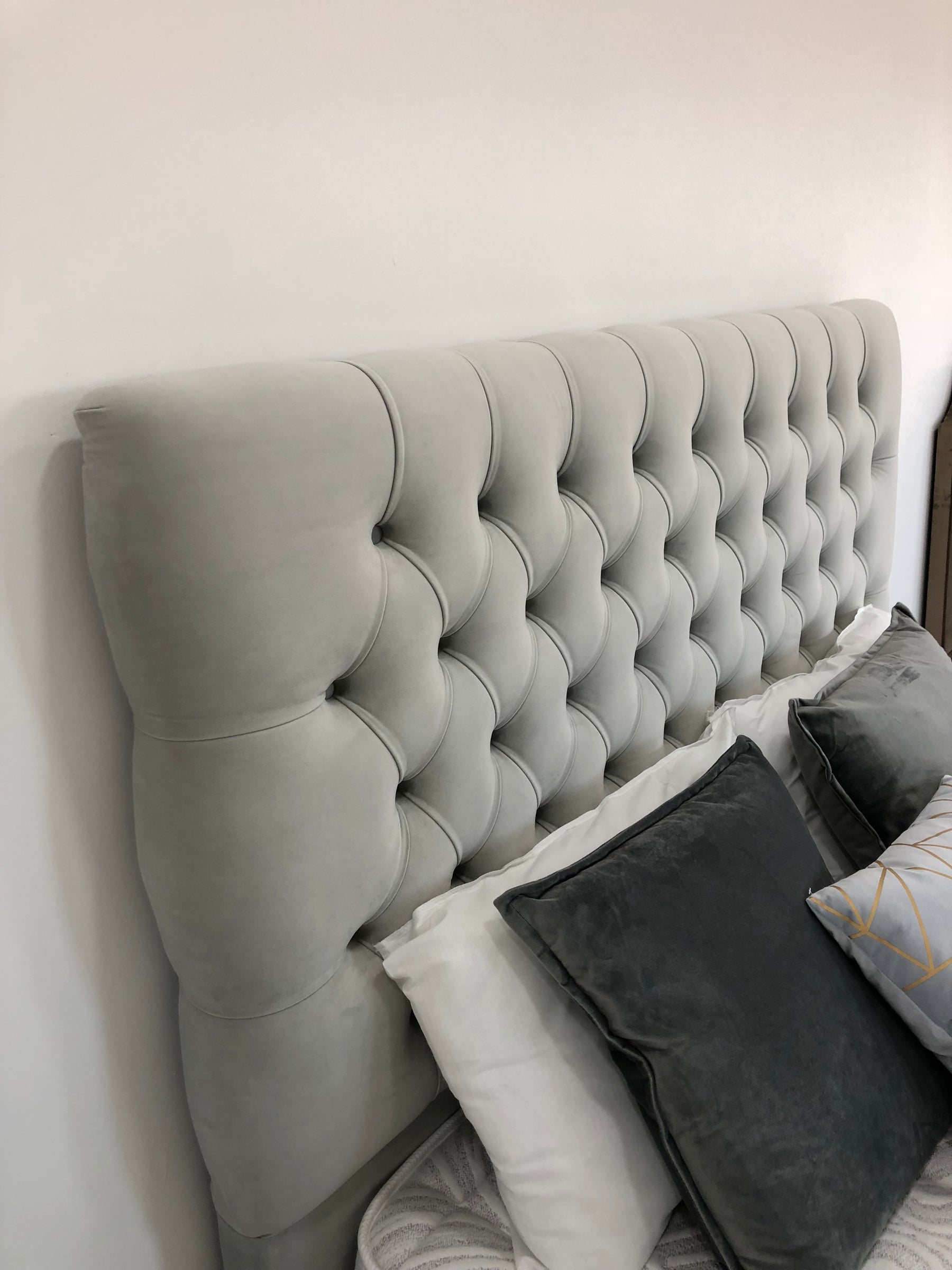 Grandeur Floor Standing Upholstered Headboard