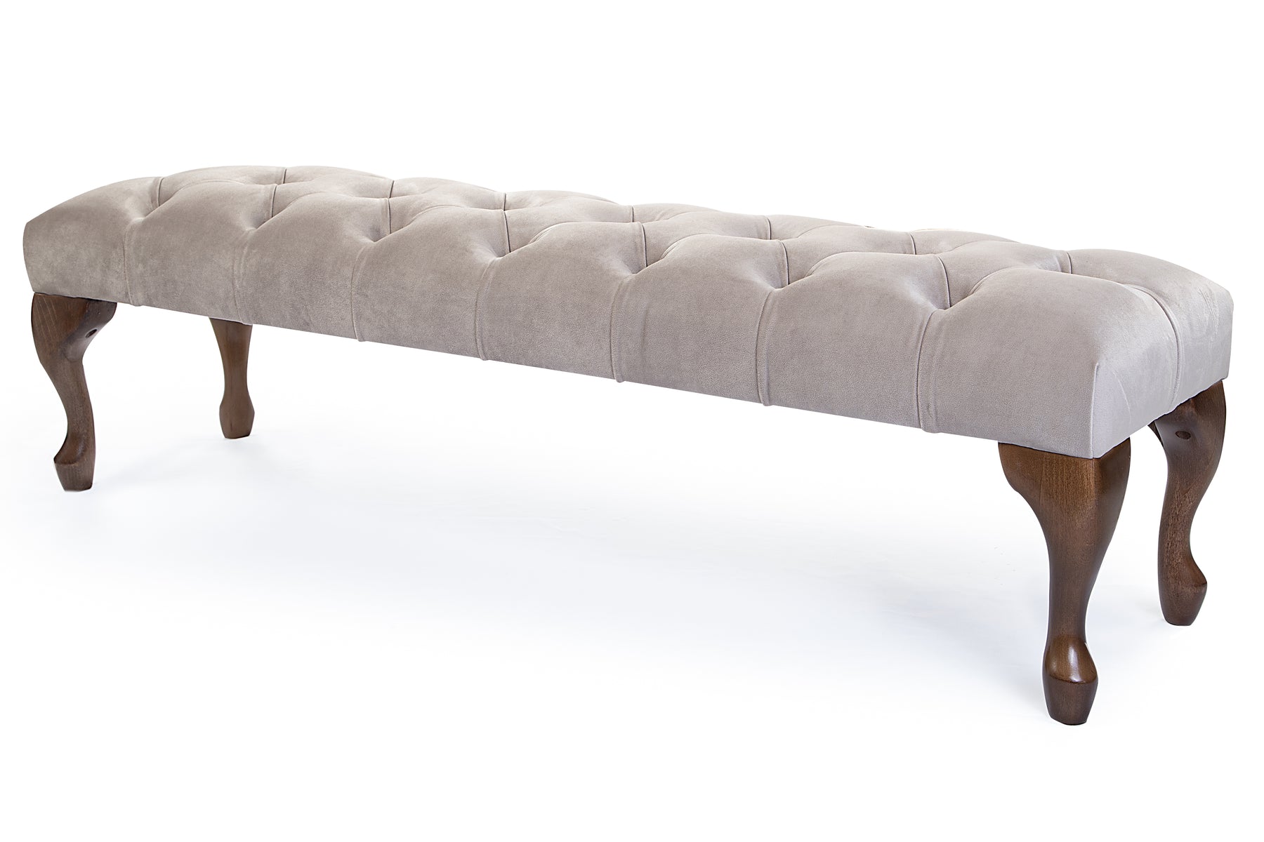 Camille Chesterfield Upholstered Bench / Footstool