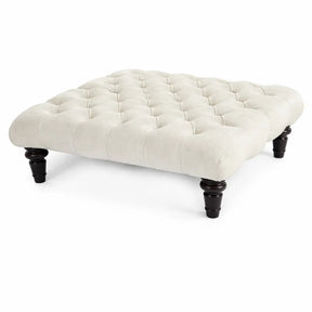 Chesterfield Upholstered Footstool / Coffee Table