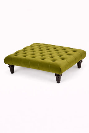 Chesterfield Upholstered Footstool / Coffee Table