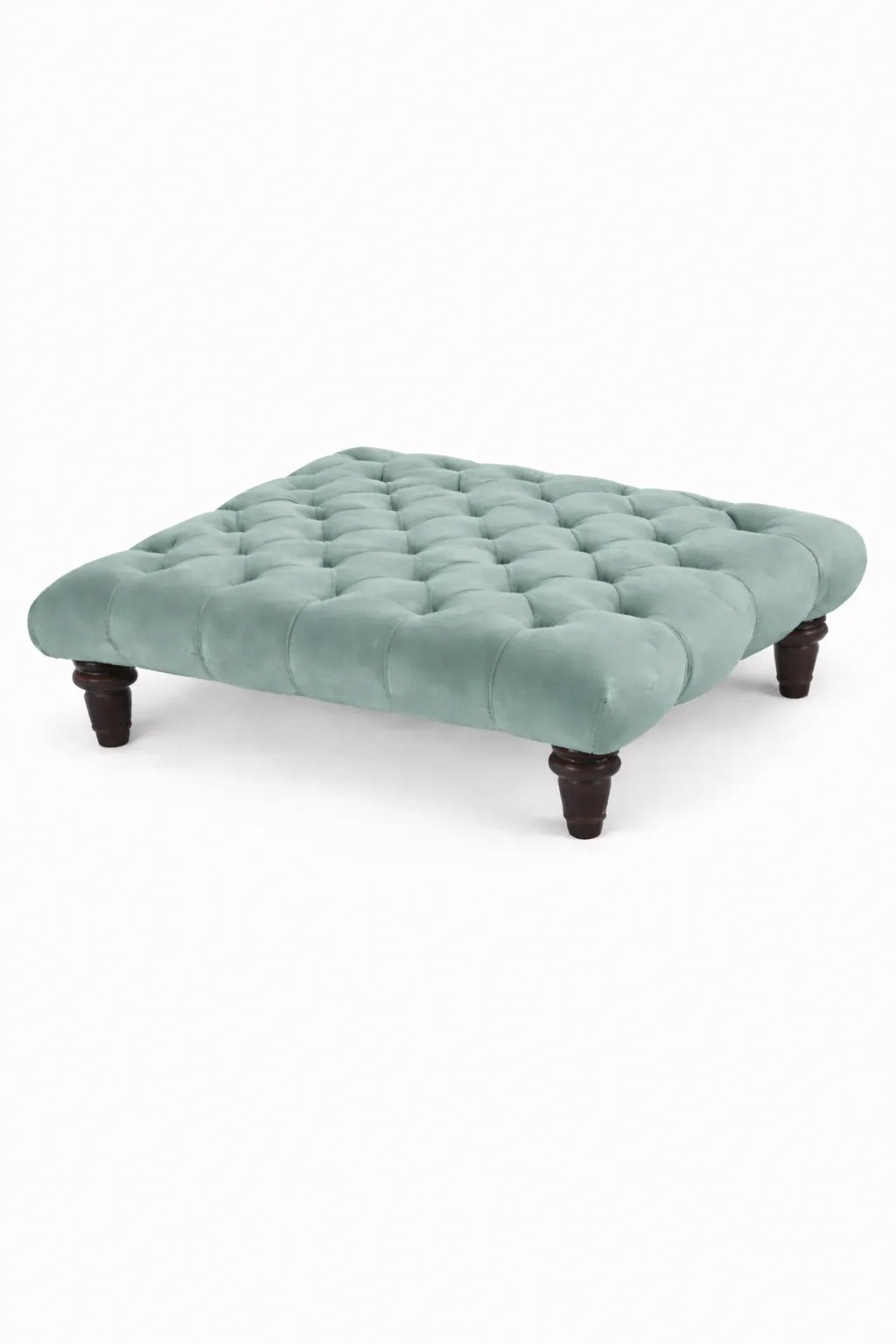 Chesterfield Upholstered Footstool / Coffee Table