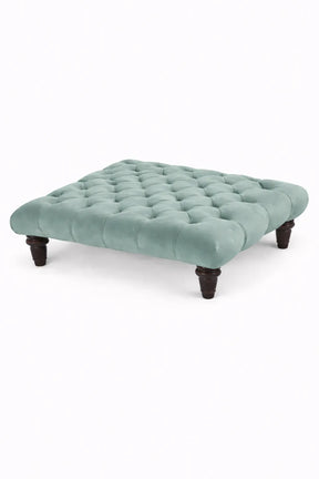 Chesterfield Upholstered Footstool / Coffee Table
