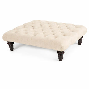 Chesterfield Upholstered Footstool / Coffee Table
