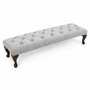 Camille Chesterfield Upholstered Bench / Footstool