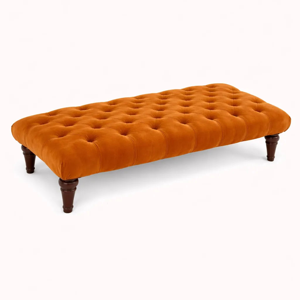 Sienna Chesterfield Upholstered Footstool / Coffee Table