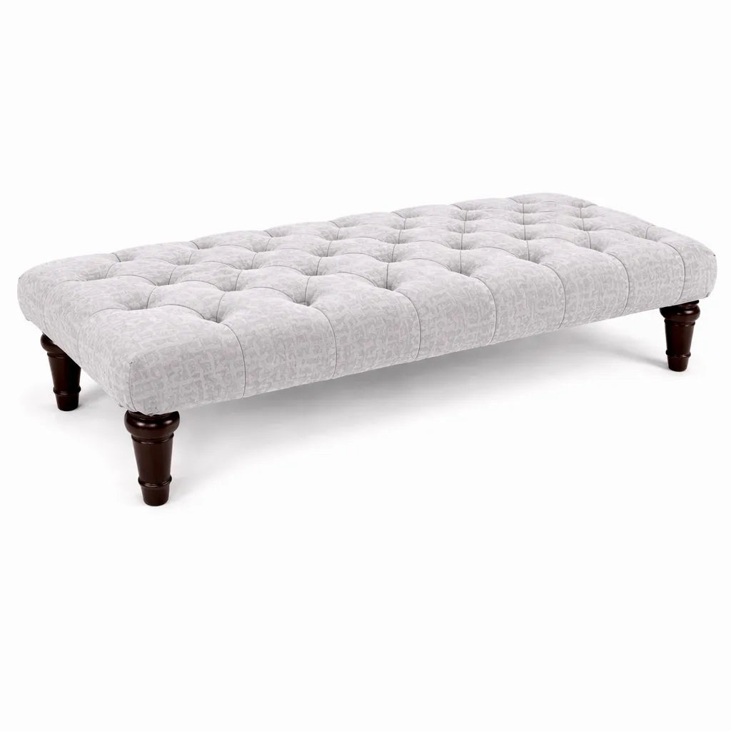 Sienna Chesterfield Upholstered Footstool / Coffee Table