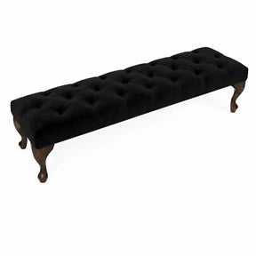 Camille Chesterfield Upholstered Bench / Footstool
