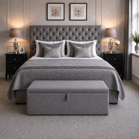 Birlea Plain Padded Lid Blanket Box