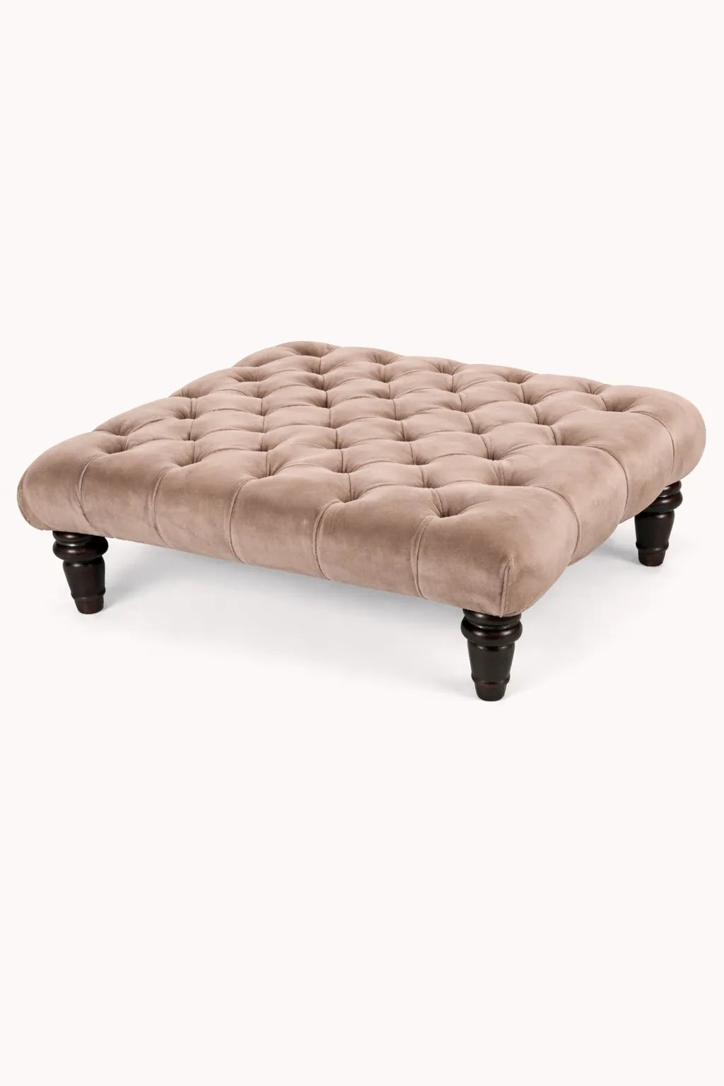 Chesterfield Upholstered Footstool / Coffee Table