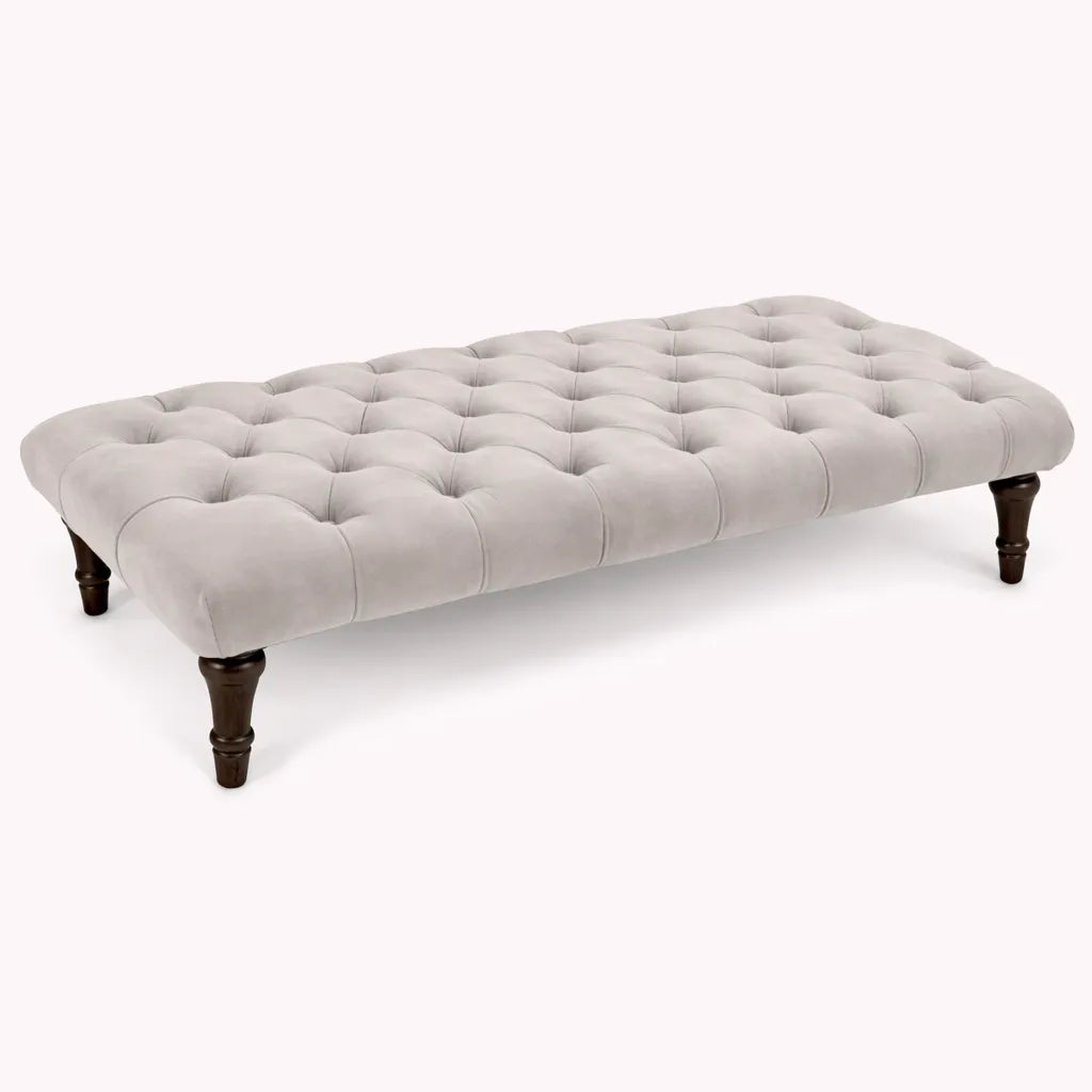 Sienna Chesterfield Upholstered Footstool / Coffee Table