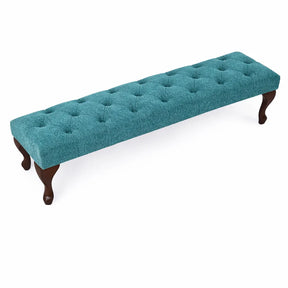 Camille Chesterfield Upholstered Bench / Footstool